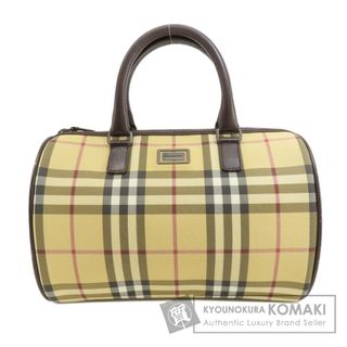 BURBERRY - BURBERRY ノバチェック ハンドバッグ キャンバス レディース