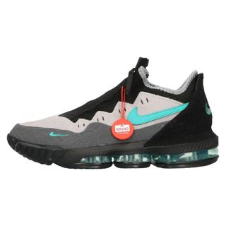 ナイキ(NIKE)のNIKE ナイキ ×atmos LeBron 16 Clear Jade アトモス レブロン16 クリア ジェイド ローカットスニーカー ブラック/ブルー/グレー US8/26cm CD9471-003(スニーカー)