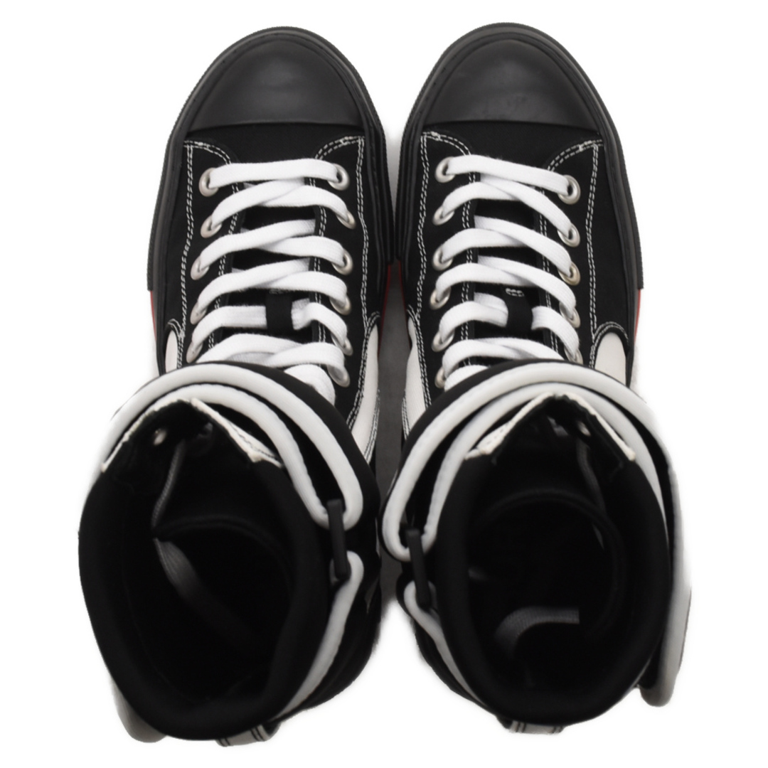 BURBERRY(バーバリー)のBURBERRY バーバリー 22SS High Top Black And White Canvas Sneakers ハイトップ ブラックアンドホワイト キャンバスハイカットスニーカー ブラック/ホワイト メンズの靴/シューズ(スニーカー)の商品写真