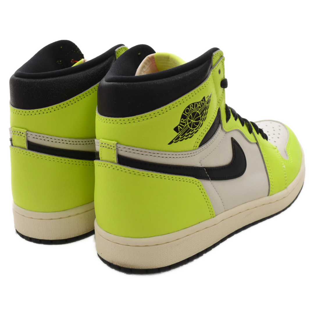 NIKE(ナイキ)のNIKE ナイキ AIR JORDAN1 HIGH OG VOLT 555088-702 エアジョーダン1 ボルト ハイカットスニーカー ホワイト/イエロー US9.5/27.5cm メンズの靴/シューズ(スニーカー)の商品写真