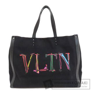 ヴァレンティノ(VALENTINO)のVALENTINO ロゴ ペイント トートバッグ キャンバス レディース(トートバッグ)