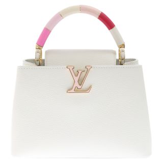 ルイヴィトン(LOUIS VUITTON)のLOUIS VUITTON ルイヴィトン 23SS Capucines カプシーヌBB トリヨンカーフ 2WAY ハンドバッグ ショルダーバッグ ホワイト/ピンク M21646(ハンドバッグ)