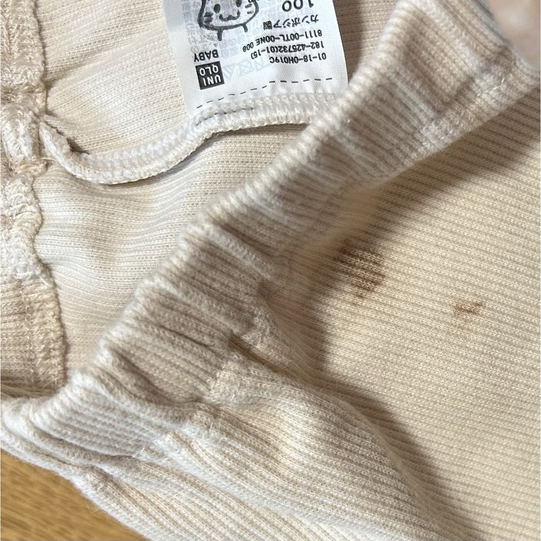 UNIQLO(ユニクロ)のユニクロ　無印良品　キッズパンツ　100cm 3点セット キッズ/ベビー/マタニティのキッズ服女の子用(90cm~)(パンツ/スパッツ)の商品写真