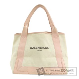 バレンシアガ(Balenciaga)のBALENCIAGA ネイビーカバス トートバッグ キャンバス レディース(トートバッグ)