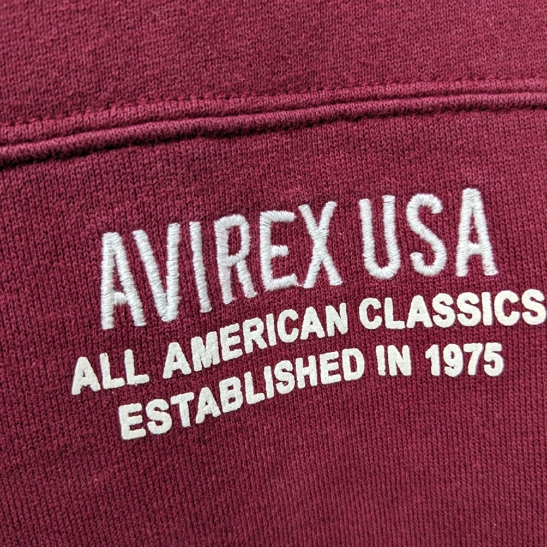 AVIREX(アヴィレックス)の51／AVIREX／キッズトレーナー／エンジ／140cm キッズ/ベビー/マタニティのキッズ服男の子用(90cm~)(Tシャツ/カットソー)の商品写真