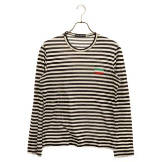 DOLCE & GABBANA ドルチェアンドガッバーナ コットン ボーダー 長袖Tシャツ カットソー ブラック/ホワイト TJ19 B7AT