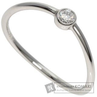 ティファニー(Tiffany & Co.)のTIFFANY&Co. ウェーブ 1P ダイヤモンド リング・指輪 PT950 レディース(リング(指輪))