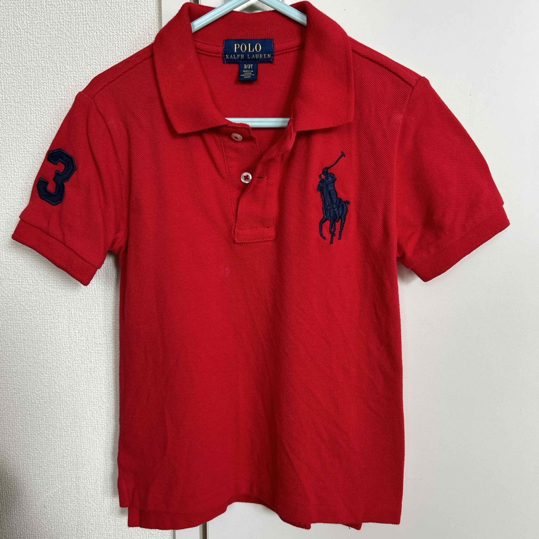 POLO RALPH LAUREN(ポロラルフローレン)の【美品】POLO ラルフローレン ポロシャツ 3/3T(100センチ) キッズ/ベビー/マタニティのキッズ服男の子用(90cm~)(Tシャツ/カットソー)の商品写真