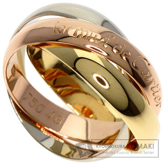 カルティエ(Cartier)のCARTIER トリニティ #46 リング・指輪 K18WG K18YG K18PG レディース(リング(指輪))