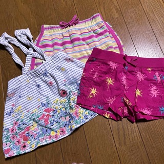 オシュコシュ(OshKosh)のbaiya80スカート半ズボン春夏女の子まとめ売りショートピンクパンツ(スカート)