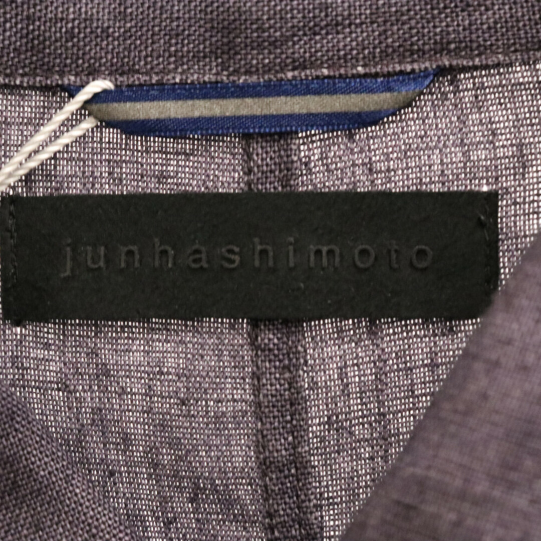 junhashimoto(ジュンハシモト)のjun hashimoto ジュンハシモト 20SS SHOP COAT リネンショップコート パープル 1062010012 メンズのジャケット/アウター(フライトジャケット)の商品写真