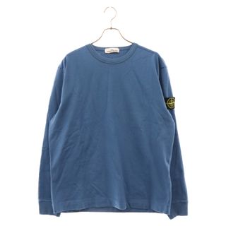 ストーンアイランド(STONE ISLAND)のSTONE ISLAND ストーンアイランド ロゴワッペン ヘビーウェイト コットン クルーネック カットソー 長袖Tシャツ ブルー 731564450(Tシャツ/カットソー(七分/長袖))