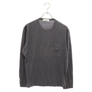 STONE ISLAND - STONE ISLAND ストーンアイランド クルーネック カットソー 長袖Tシャツ グレー 641522057