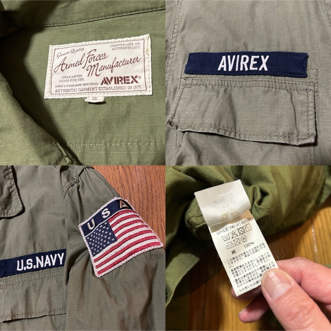 AVIREX(アヴィレックス)のXLサイズ！AVIREX/ アヴィレックス /パッチドリップストップ B.D.U メンズのジャケット/アウター(ミリタリージャケット)の商品写真