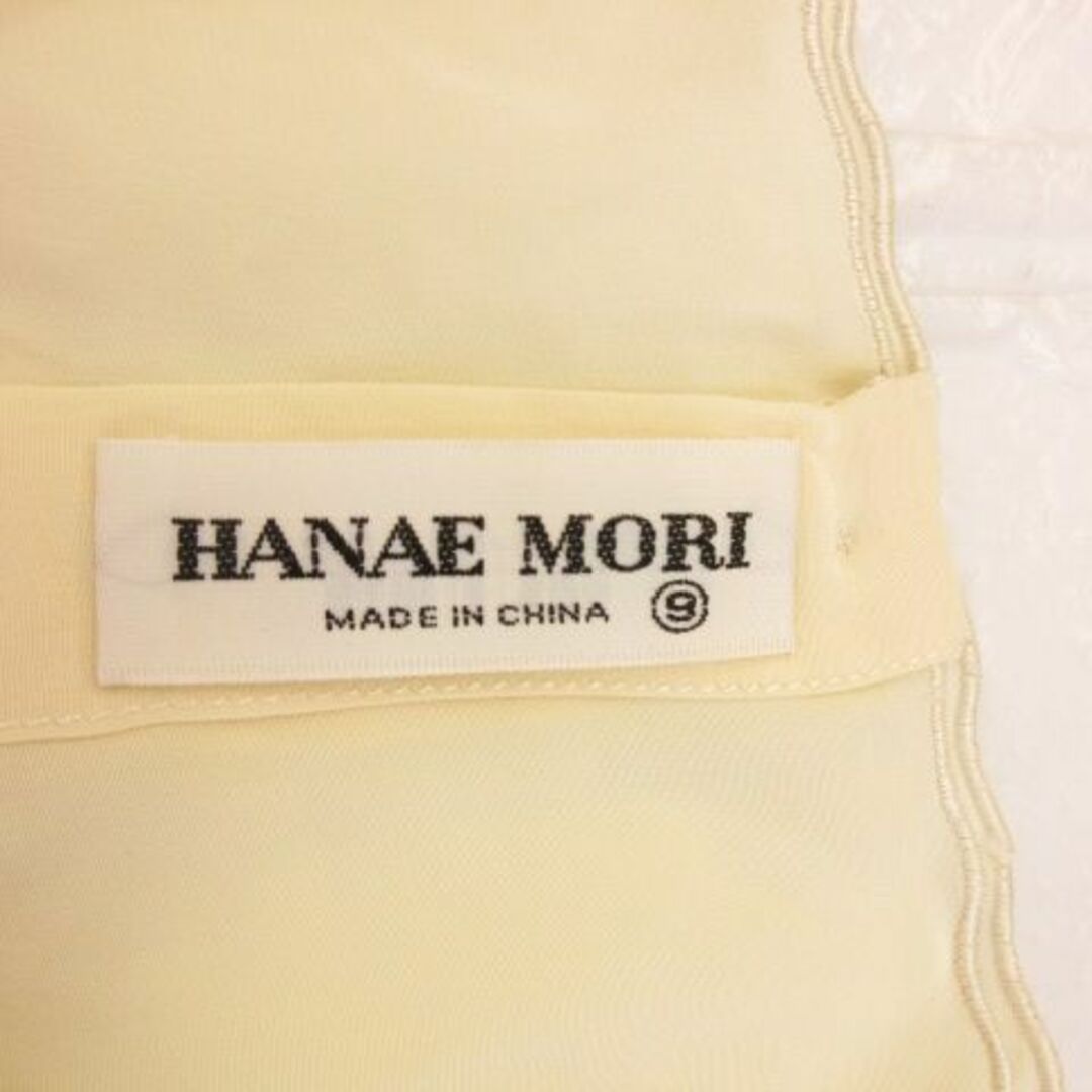 HANAE MORI(ハナエモリ)のハナエモリ HANAE MORI カットソー ブラウス シルク ベージュ 9 レディースのトップス(カットソー(半袖/袖なし))の商品写真