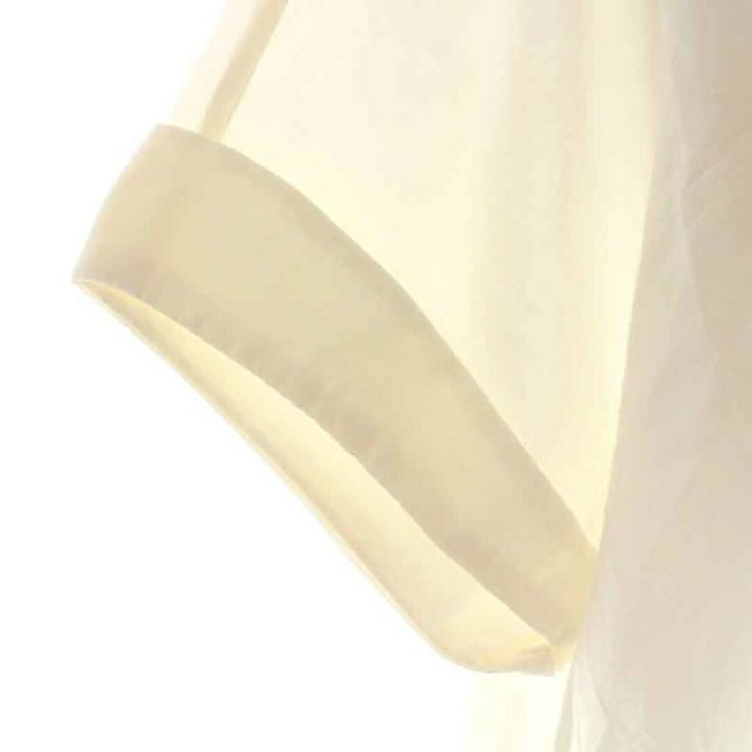 mina perhonen(ミナペルホネン)のミナペルホネン sky bird ブラウス 半袖 フレンチスリーブ 38 M 白 レディースのトップス(シャツ/ブラウス(半袖/袖なし))の商品写真