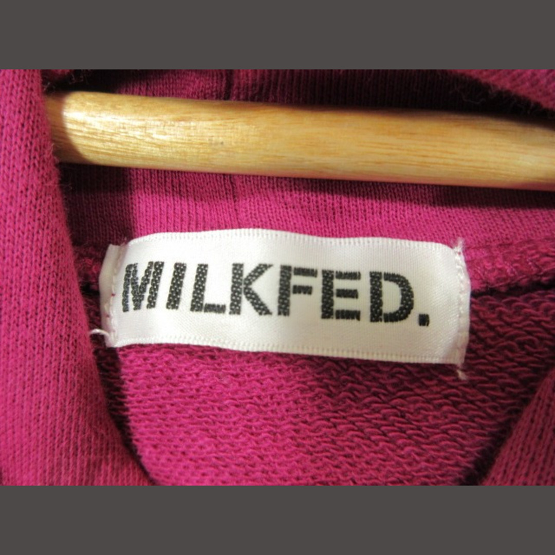 MILKFED.(ミルクフェド)のMILKFED. パーカー プルオーバー 長袖 ポケット ロゴ ONESIZE レディースのトップス(パーカー)の商品写真