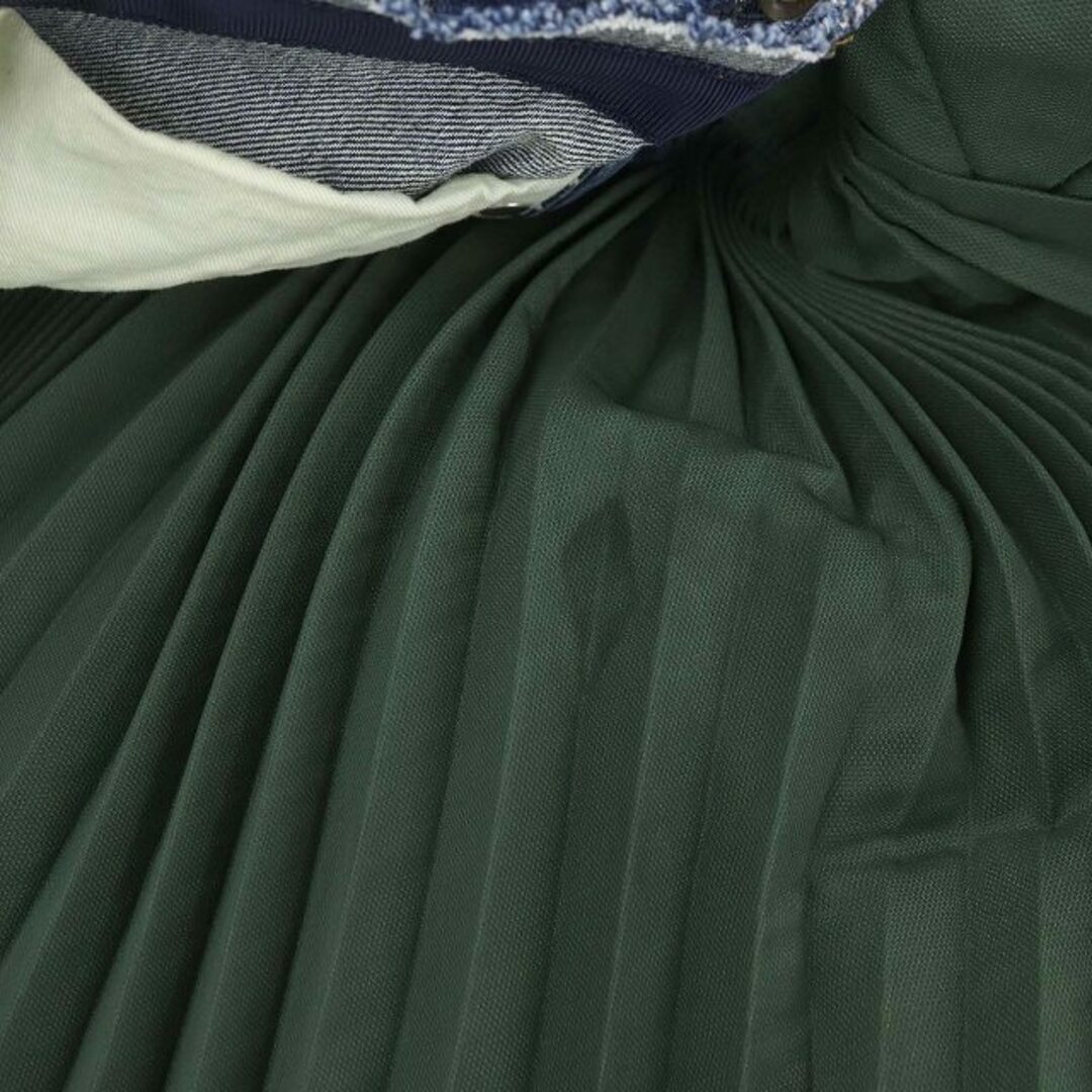sacai(サカイ)のサカイ プリーツデニムドッキングスカート インディゴブルー 19-04265 レディースのスカート(ミニスカート)の商品写真