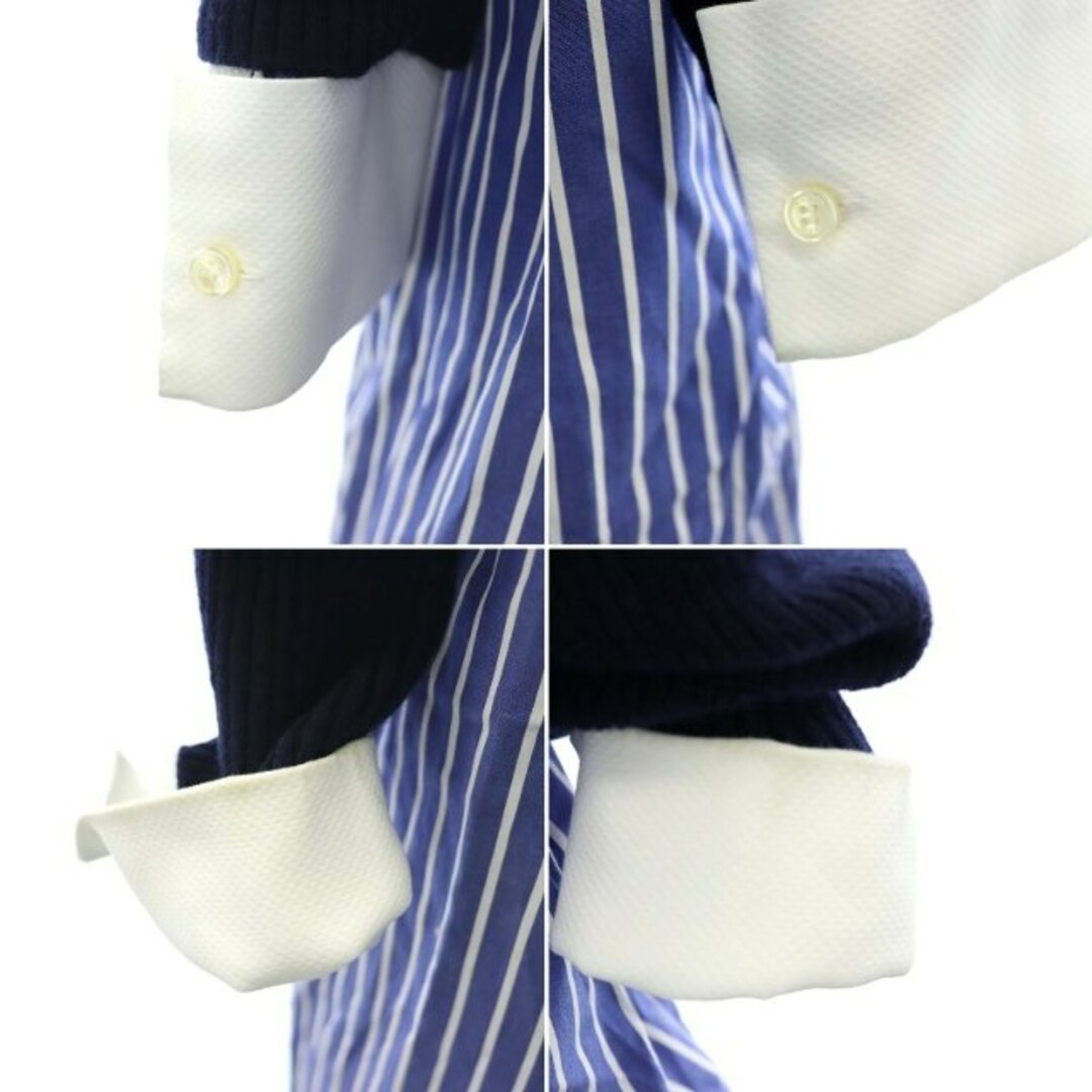 sacai(サカイ)のサカイ ニットドッキング シャツワンピース ロング 長袖 21-05715 レディースのワンピース(ロングワンピース/マキシワンピース)の商品写真
