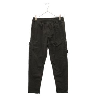 STONE ISLAND ストーンアイランド 20SS SI CARGO PANTS GHOST PIECE ワッペンロゴ シャーリングテーパードカーゴパンツ ブラック 7215310F2