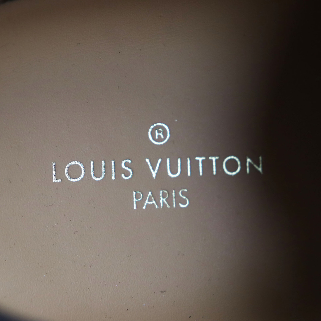 LOUIS VUITTON(ルイヴィトン)の未使用品●LOUIS VUITTON ルイヴィトン トロカデロライン クロコダイルレザー ローカットスニーカー ブルー ブラウン 8.5 イタリア製 メンズ メンズの靴/シューズ(スニーカー)の商品写真