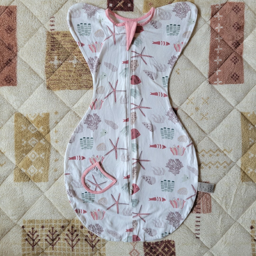 スワドル　着るおくるみ　海 キッズ/ベビー/マタニティのベビー服(~85cm)(その他)の商品写真