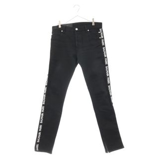 BALMAIN - BALMAIN バルマン Slim Fit Denim サイドロゴラベル スリムフィットデニムパンツ ブラック RH05230Z089