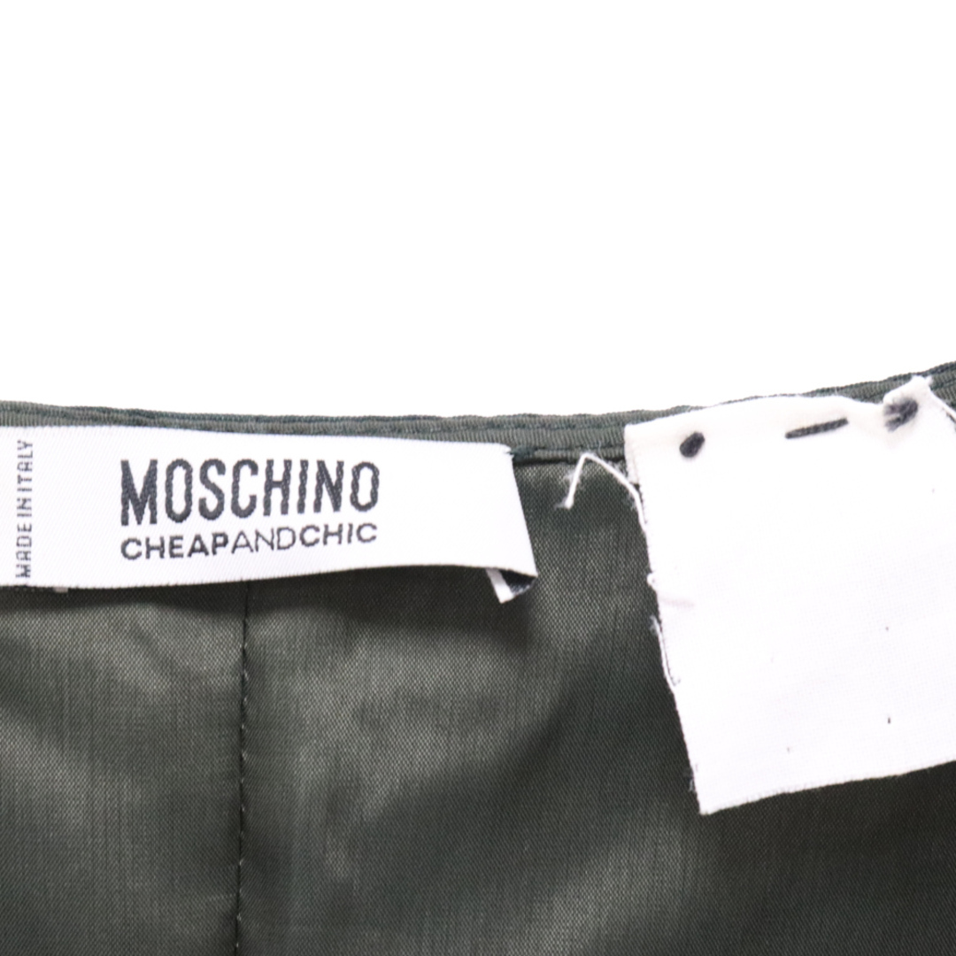 MOSCHINO(モスキーノ)のMOSCHINO モスキーノ フラワービジュー ワンピース グリーン レディースのワンピース(ひざ丈ワンピース)の商品写真