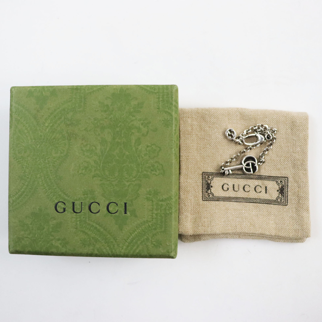 Gucci(グッチ)の極美品●GUCCI グッチ 632207 AG925 アラベスク キーモチーフ アクセサリー ブレスレット シルバー 16 箱・保存袋付き イタリア製 重量6.9g メンズ メンズのアクセサリー(ブレスレット)の商品写真