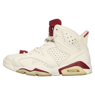 ナイキ(NIKE)のNIKE ナイキ AIR JORDAN 6 RETRO MAROON エア ジョーダン6 レトロ マルーン ハイカットスニーカー ホワイト/ワインレッド US8.5/26.5cm 384664-116(スニーカー)