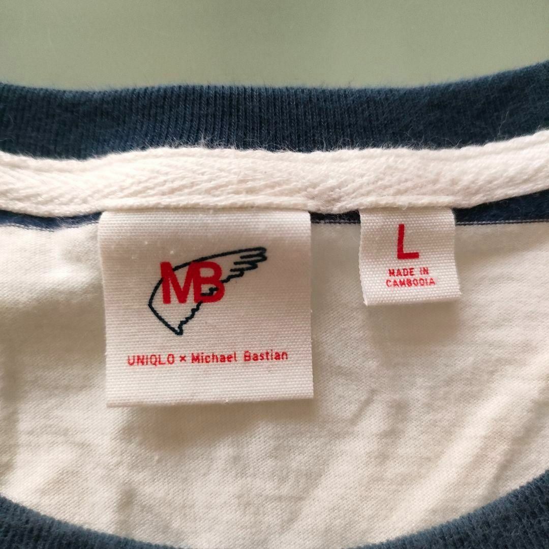 MICHAEL BASTIAN(マイケルバスティアン)のUNIQLO　UT　ユニクロ　マイケルバスティアン　ボーダーTシャツ　L メンズのトップス(Tシャツ/カットソー(半袖/袖なし))の商品写真