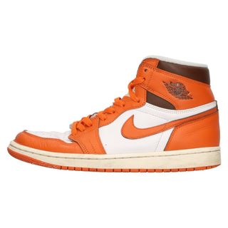 ナイキ(NIKE)のNIKE ナイキ WMNS AIR JORDAN 1 RETRO HIGH OG Starfish ウィメンズ エアジョーダン1 ハイ スターフィッシュ ハイカットスニーカー オレンジ DO9369-101(スニーカー)