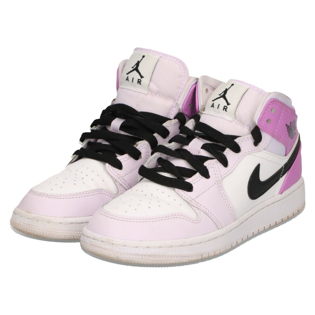 NIKE(ナイキ)のNIKE ナイキ AIR JORDAN 1 MID GS エアジョーダン 1 ミッド ミドルカットスニーカー ピンク US3.5Y/22.5cm DQ8423-501 レディースの靴/シューズ(スニーカー)の商品写真