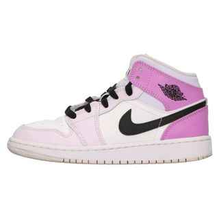 ナイキ(NIKE)のNIKE ナイキ AIR JORDAN 1 MID GS エアジョーダン 1 ミッド ミドルカットスニーカー ピンク US3.5Y/22.5cm DQ8423-501(スニーカー)