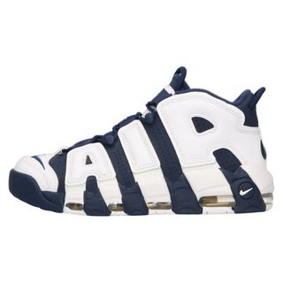 ナイキ(NIKE)のNIKE ナイキ AIR MORE UPTEMPO Olinpic 414962-104 エアモアアップテンポ オリンピック ハイカットスニーカー US8/26cm ホワイト/ネイビー(スニーカー)