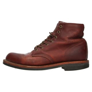 チペワ(CHIPPEWA)のCHIPPEWA チペワ CORDVANコートバン 黒タグ レザー レースアップ ブーツ ブラウン 90048(ブーツ)