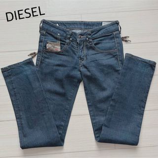 ディーゼル(DIESEL)のDIESEL レディース デニムパンツ クラッシュ W24L30 牛革(デニム/ジーンズ)