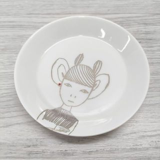 mina perhonen - mina perhonen 未使用品 ノベルティ 小皿 皿 ホワイト レディース ミナペルホネン【中古】4-0413G◎