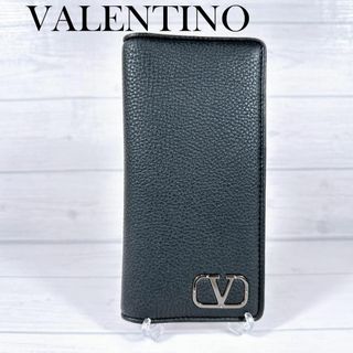 VALENTINO ヴァレンティノ ガラヴァーニ 二つ折り 長財布 ブラック