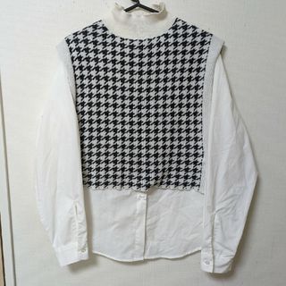 アベイル(Avail)のチェック　ベスト＆　チュニック　シャツ Lサイズ(シャツ/ブラウス(長袖/七分))