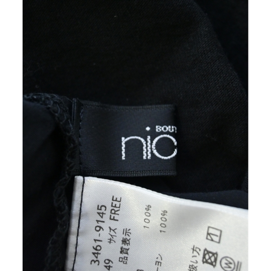 boutique NICOLE ブティック　ニコル Tシャツ・カットソー F 黒 【古着】【中古】 レディースのトップス(カットソー(半袖/袖なし))の商品写真