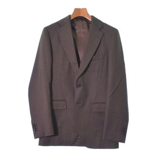 azabu tailor アザブテイラー カジュアルジャケット -(XS位) 茶 【古着】【中古】(テーラードジャケット)