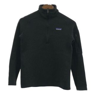 パタゴニア(patagonia)のpatagonia パタゴニア ベターセーター ハーフジップ フリースジャケット アウトドア ブラック (レディース S) 中古 古着 Q4262(その他)