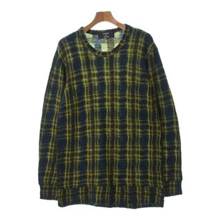 カバンドズッカ(CABANE de ZUCCa)のCABANE de zucca ニット・セーター M 緑x黄x紺(チェック) 【古着】【中古】(ニット/セーター)