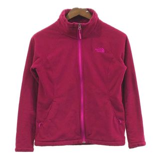 ザノースフェイス(THE NORTH FACE)のTHE NORTH FACE ノースフェイス フリースジャケット アウトドア ワンポイント ピンク (レディース S) 中古 古着 Q4292(その他)