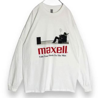 Maxellマクセル ロンTシャツ トラビススコット 着用 XXLサイズ企業物(Tシャツ/カットソー(七分/長袖))