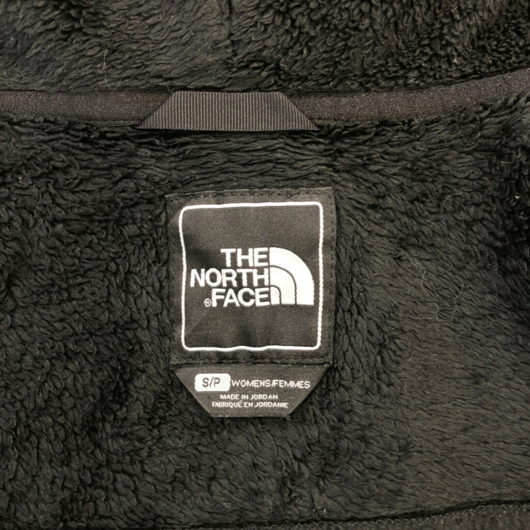 THE NORTH FACE(ザノースフェイス)のTHE NORTH FACE ノースフェイス フーデッド フリースジャケット アウトドア ブラック (レディース S) 中古 古着 Q4265 レディースのジャケット/アウター(その他)の商品写真