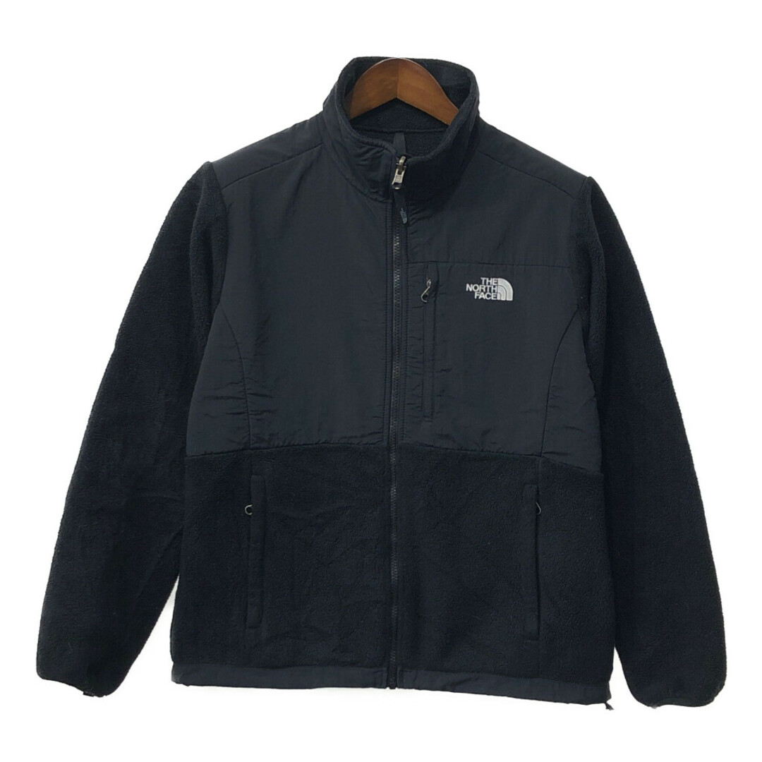 THE NORTH FACE(ザノースフェイス)のTHE NORTH FACE ノースフェイス Denali デナリ フリースジャケット POLARTEC アウトドア ブラック (レディース L) 中古 古着 Q4307 レディースのジャケット/アウター(その他)の商品写真