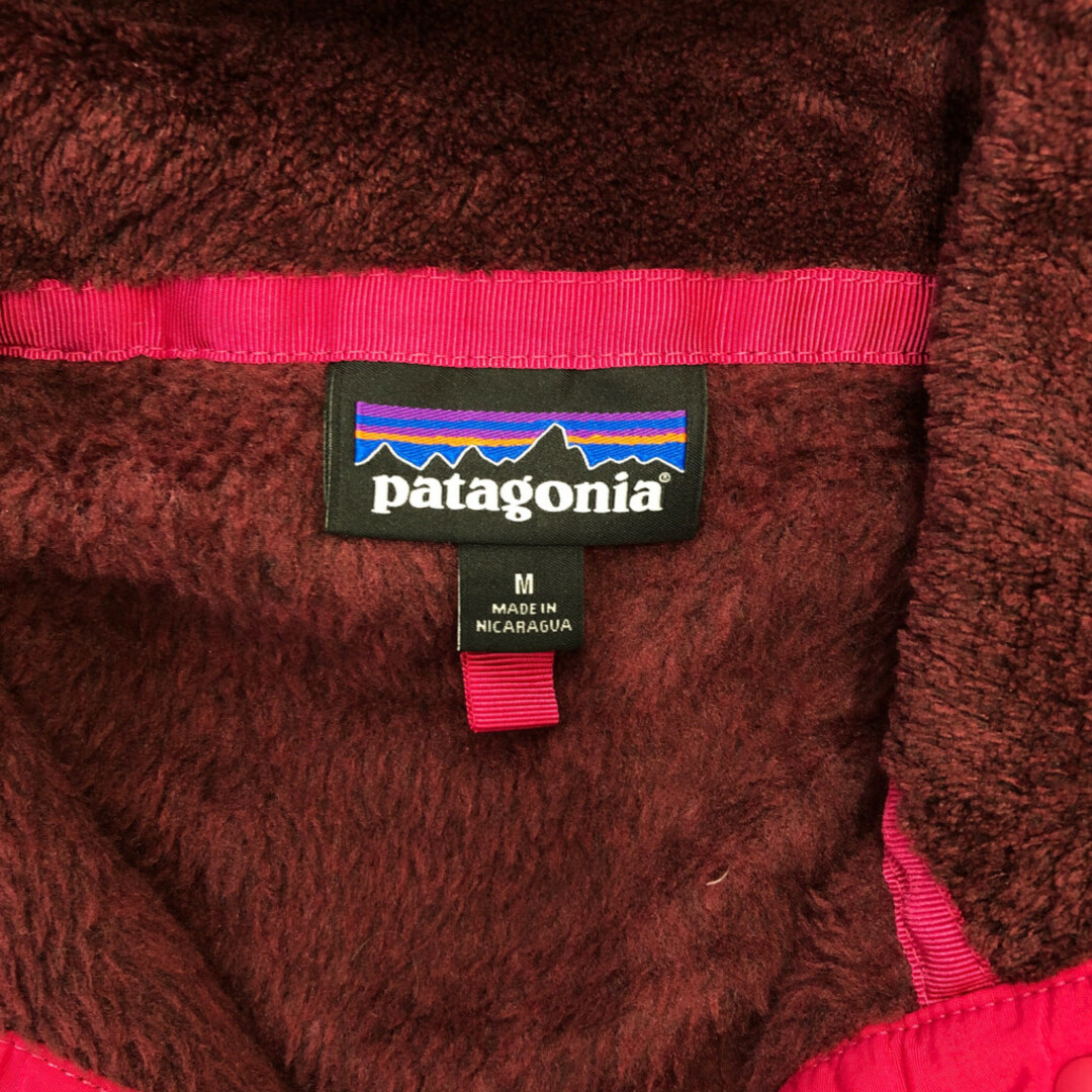 patagonia(パタゴニア)のpatagonia パタゴニア リツール スナップT フリースジャケット POLARTEC アウトドア ワインレッド (レディース M) 中古 古着 Q4309 レディースのジャケット/アウター(その他)の商品写真