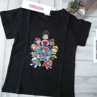 パウパトロール Tシャツ 半袖 100 BLACK Part2(Tシャツ/カットソー)